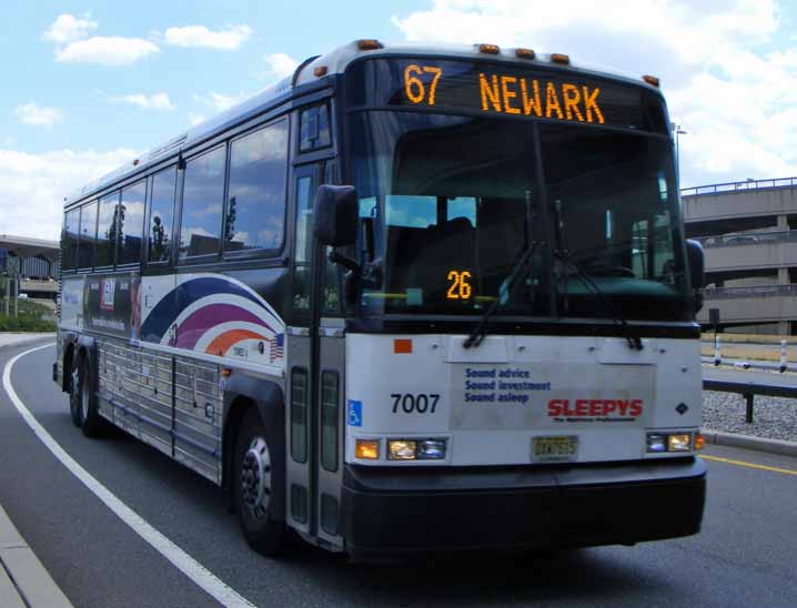 NJ Transit MCI 102-DWA3 CNG 7007